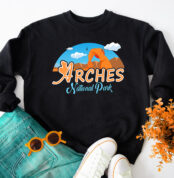 Arches National Park Retro Utah USA Parks Sweatshirt