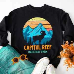 Mountain Capitol Reef National Park Silhouette Sweatshirt