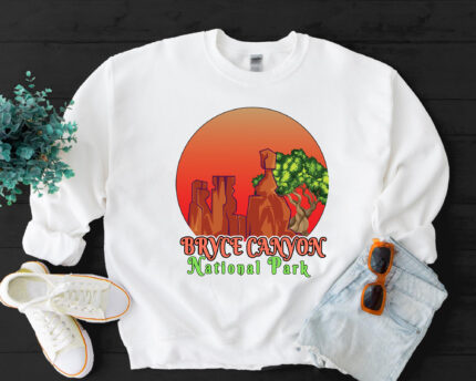 Bryce Canyon National Park Utah USA Parks Retro Sweatshirt