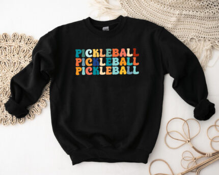 Retro Groovy Pickleball T-shirt