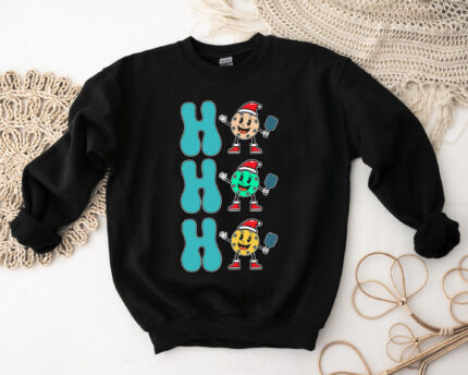 Ho Ho Ho Pickle Ball Sweatshirt for Pickleball Lover