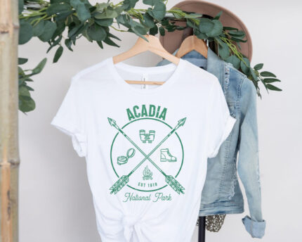 Retro Acadia National Park Maine US Parks T-shirt