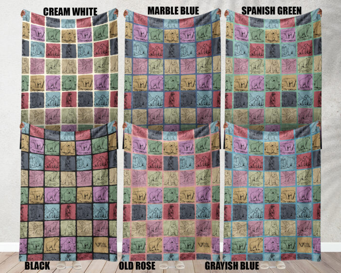 Vintage Polar Bear Gift Blanket, Cozy Arctic Wildlife Throw, Soft Plush Blanket for Animal Lovers, Unique Bear Graphic Home Decor Accent | VivTrek - Image 7