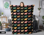 Vintage Capybara Blanket - Retro Throw for Capybara Lovers | VivTrek - Image 3