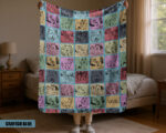 Vintage Siberian Husky Blanket, Dog Lover Throw Gift, Cozy Pet Graphic for Home Decor | VivTrek - Image 4